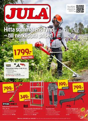 Jula reklamblad - 28/7 2023 - 10/8 2023.