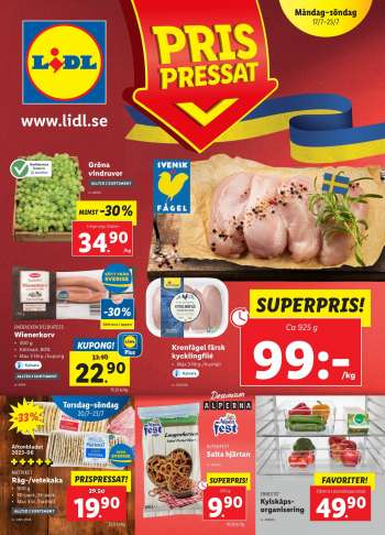Lidl reklamblad - 17/7 2023 - 23/7 2023.