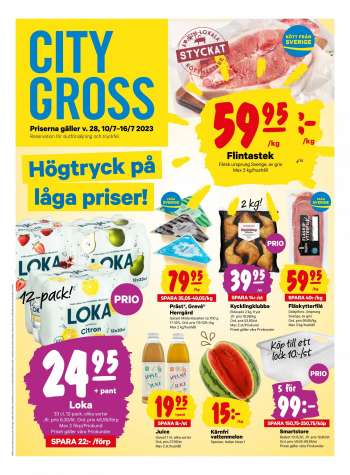 City Gross reklamblad - 10/7 2023 - 16/7 2023.