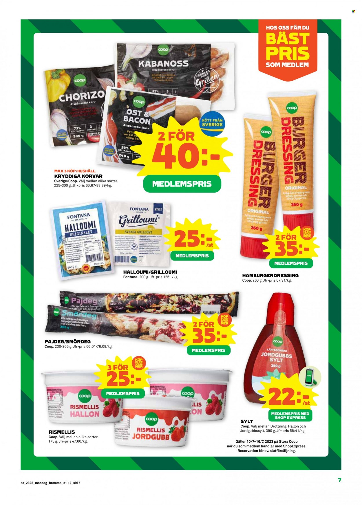 Coop reklamblad - 10/7 2023 - 16/7 2023. Sida 7