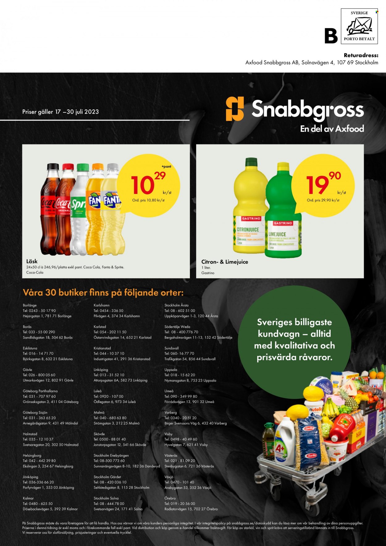 Snabbgross reklamblad - 17/7 2023 - 30/7 2023. Sida 16