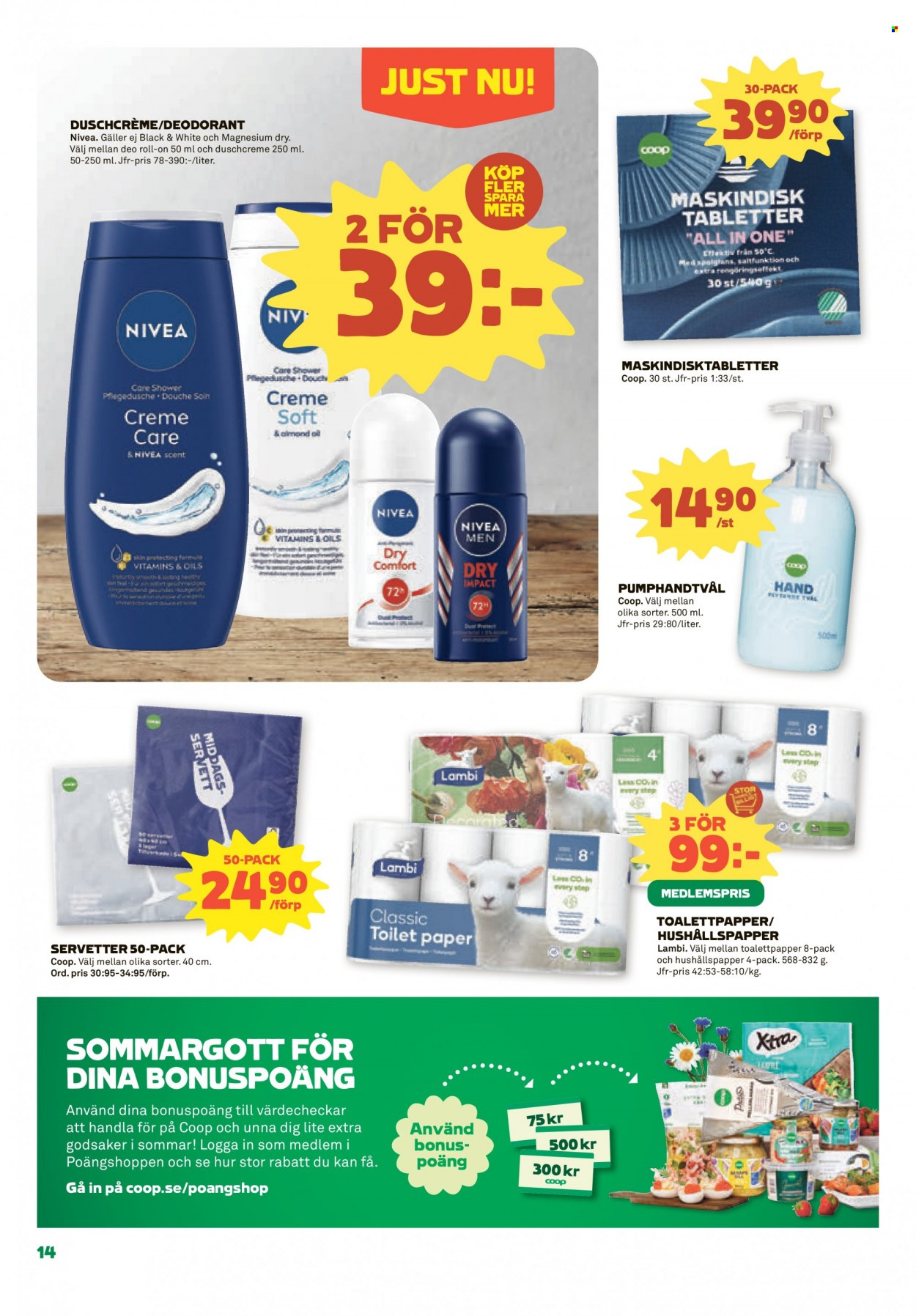 Coop reklamblad - 24/7 2023 - 30/7 2023. Sida 14