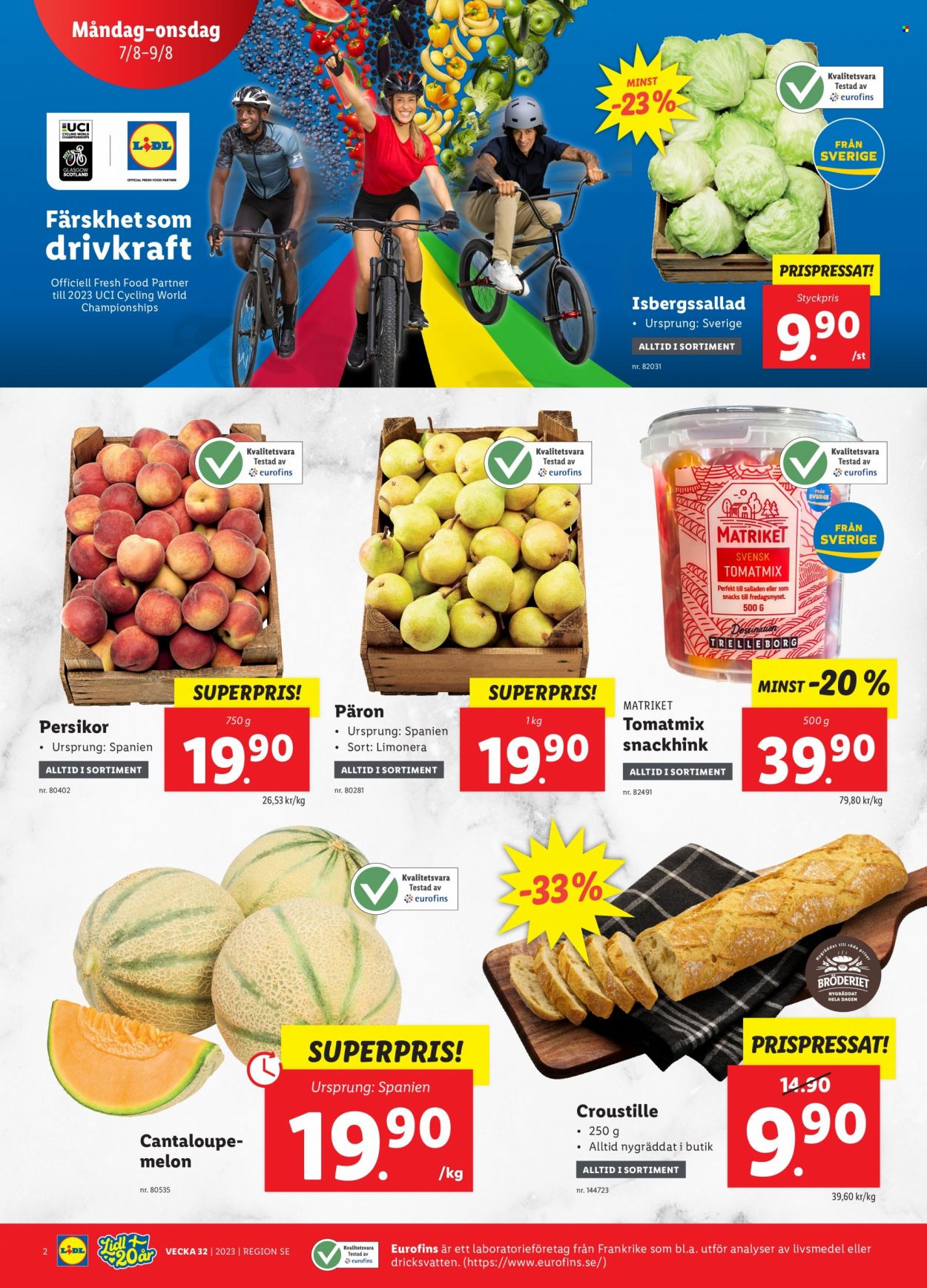 Lidl reklamblad - 7/8 2023 - 13/8 2023. Sida 2