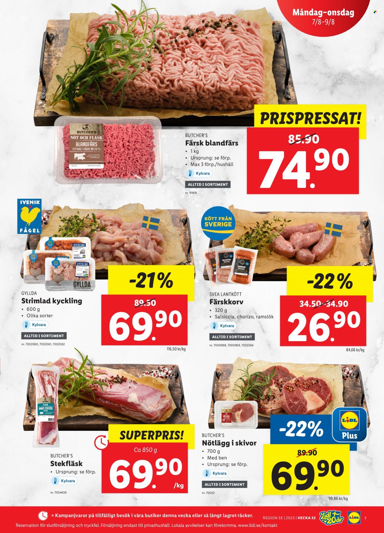 Lidl reklamblad - 7/8 2023 - 13/8 2023. Sida 3
