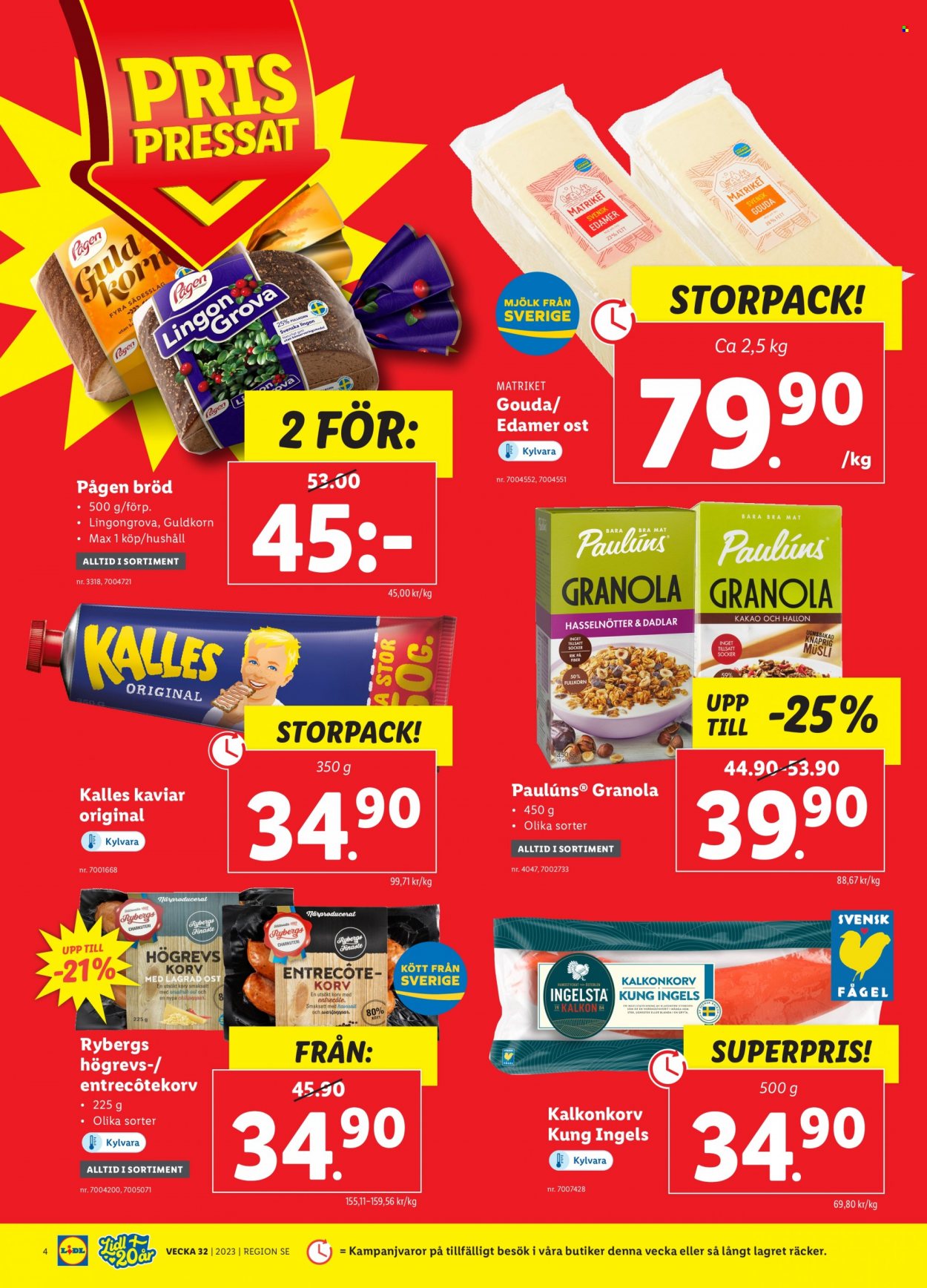 Lidl reklamblad - 7/8 2023 - 13/8 2023. Sida 4