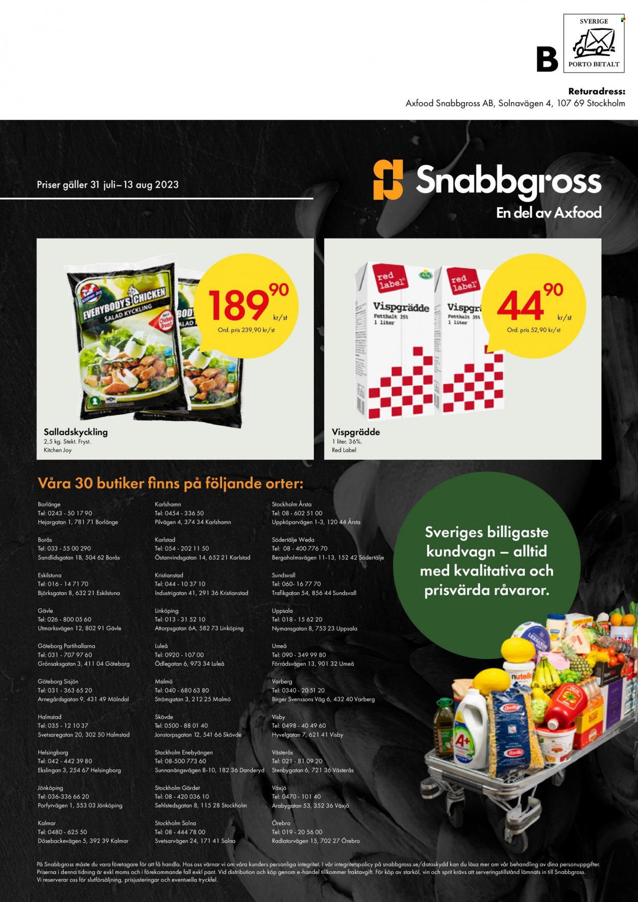 Snabbgross reklamblad - 31/7 2023 - 13/8 2023. Sida 12