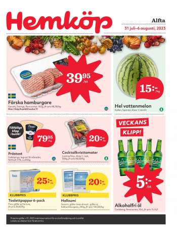 Hemköp reklamblad - 31/7 2023 - 6/8 2023.