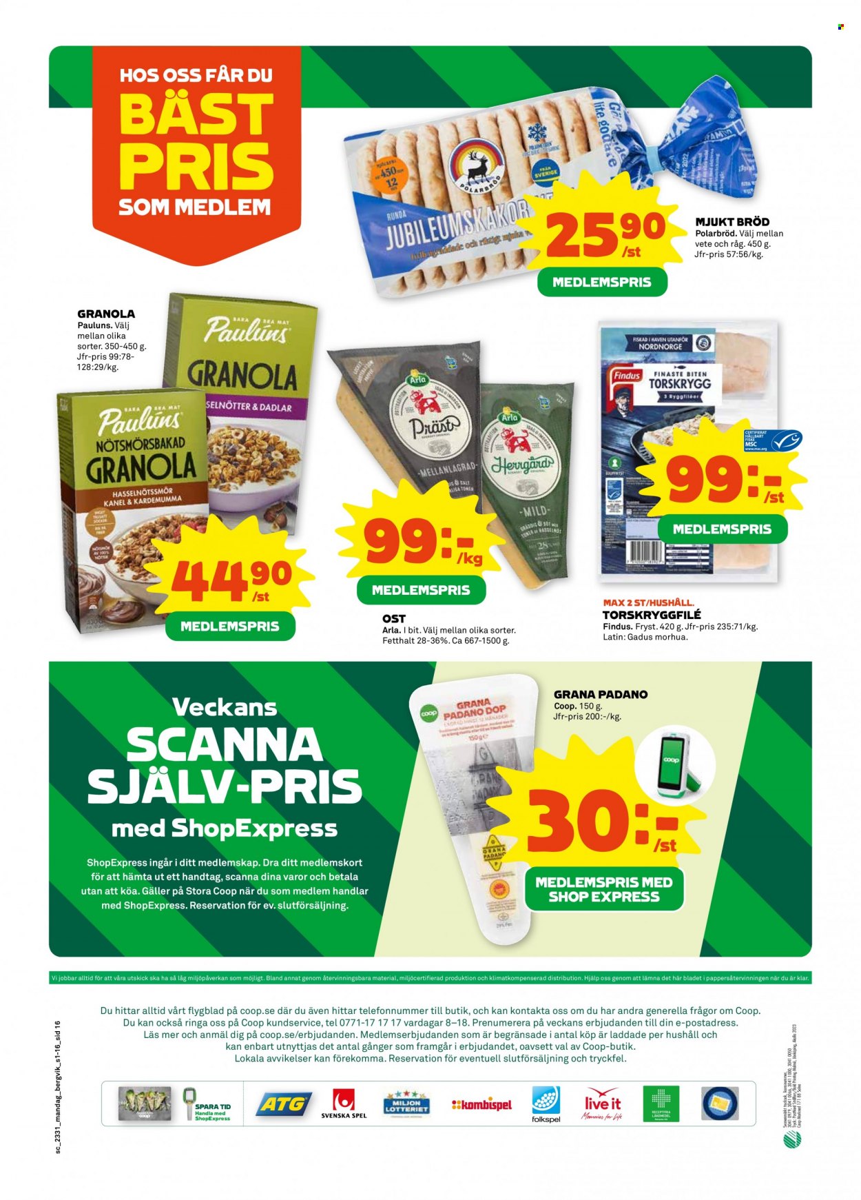 Stora Coop reklamblad - 31/7 2023 - 6/8 2023. Sida 16