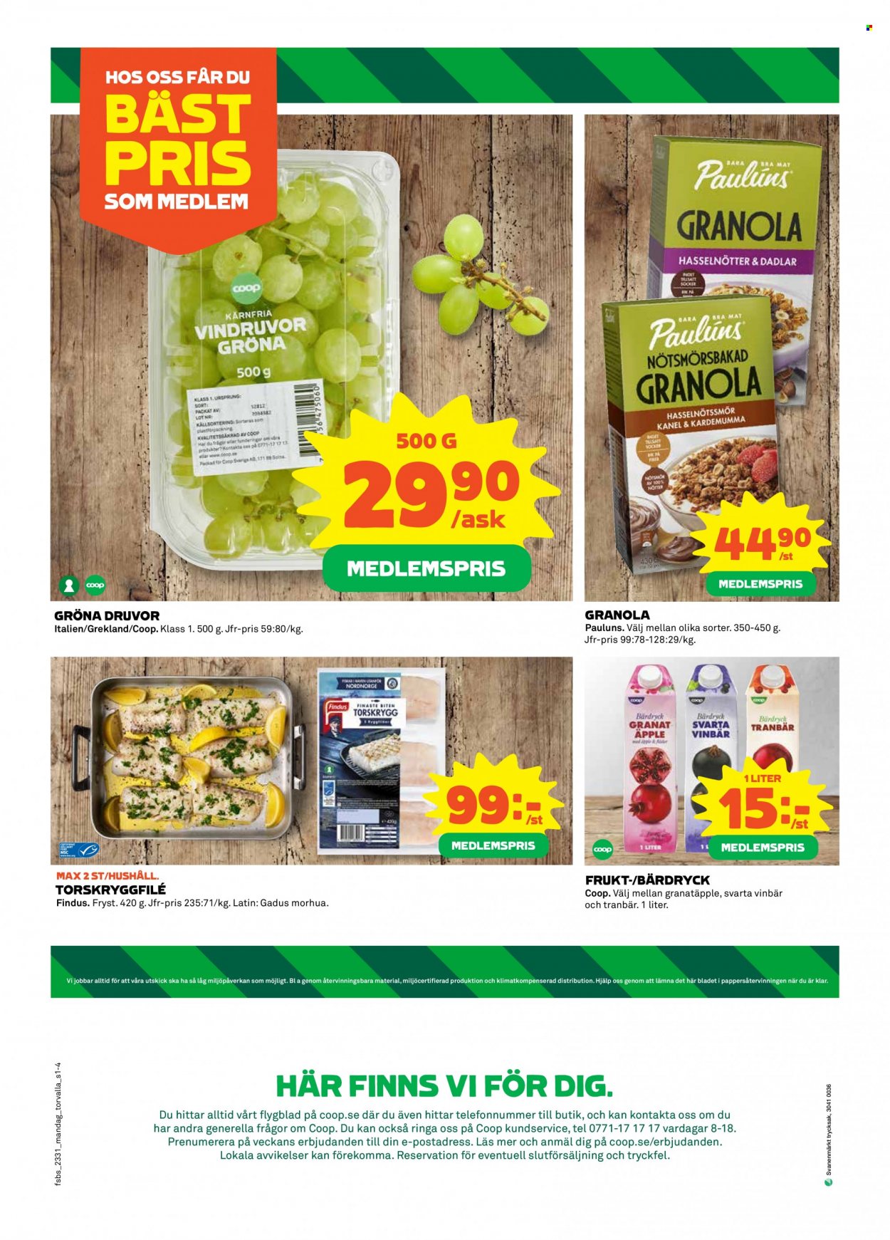 Coop reklamblad - 31/7 2023 - 6/8 2023. Sida 4