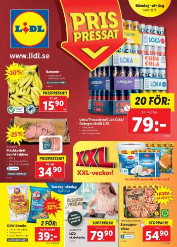Lidl reklamblad - 14/8 2023 - 20/8 2023.