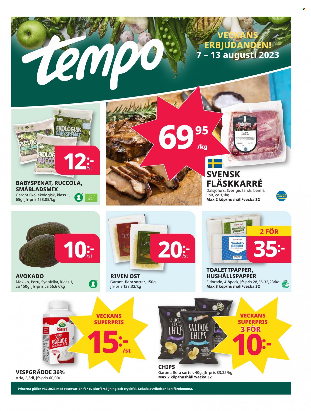Tempo reklamblad - 7/8 2023 - 13/8 2023. Sida 1