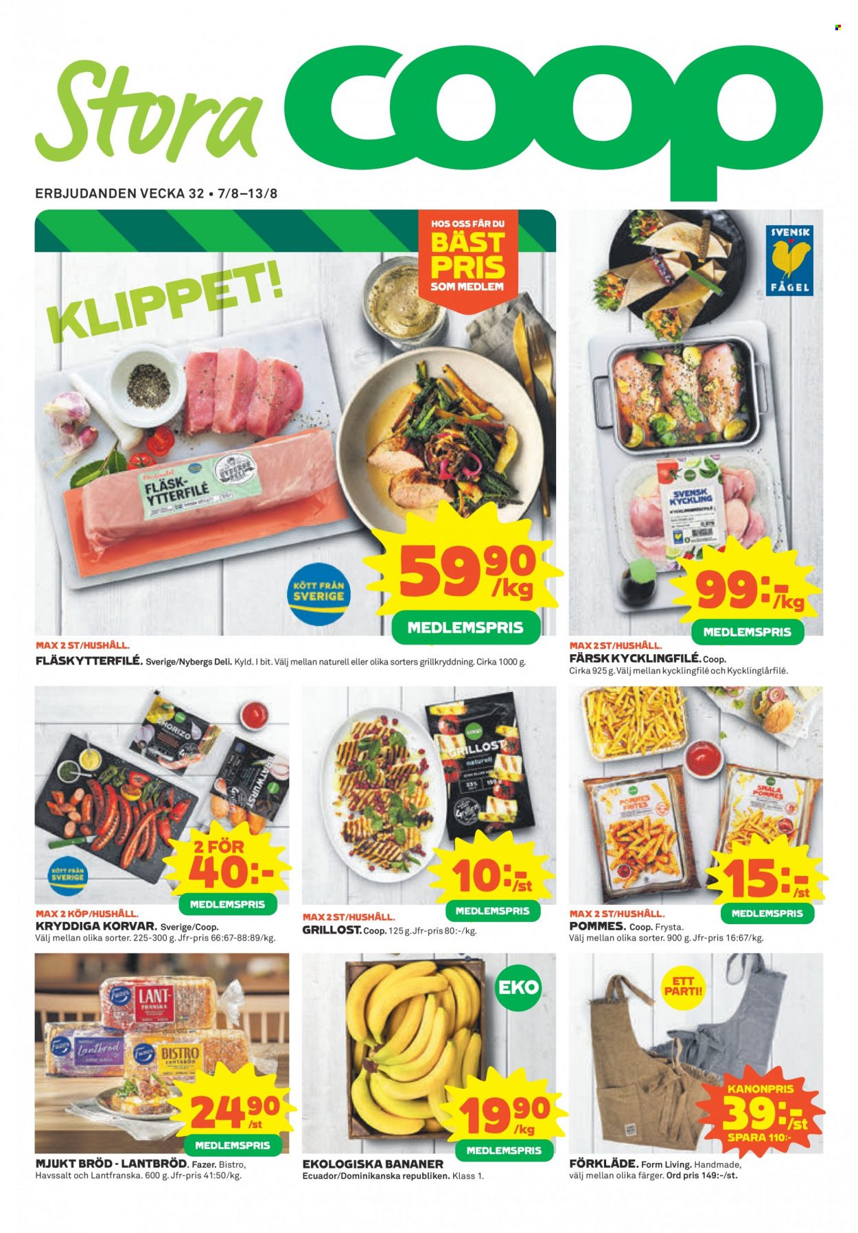 Stora Coop reklamblad - 7/8 2023 - 13/8 2023. Sida 1