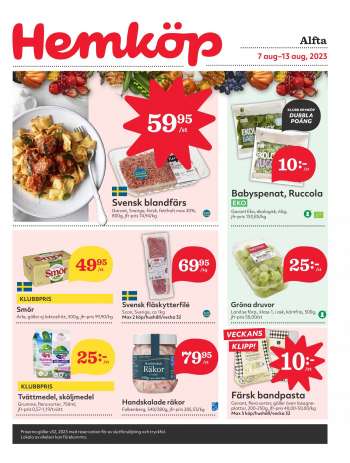 Hemköp reklamblad - 7/8 2023 - 13/8 2023.