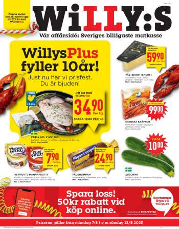 Willys reklamblad - 7/8 2023 - 13/8 2023.