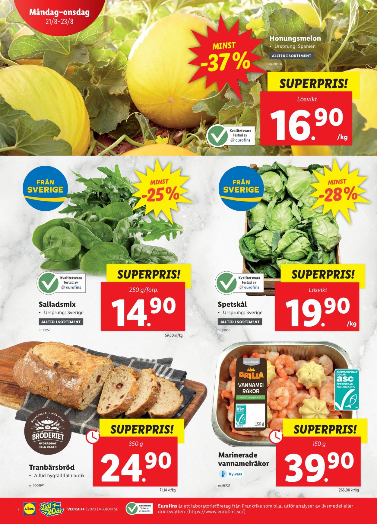 Lidl reklamblad - 21/8 2023 - 27/8 2023. Sida 2