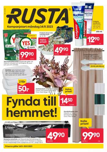 Rusta reklamblad - 14/8 2023 - 20/8 2023.