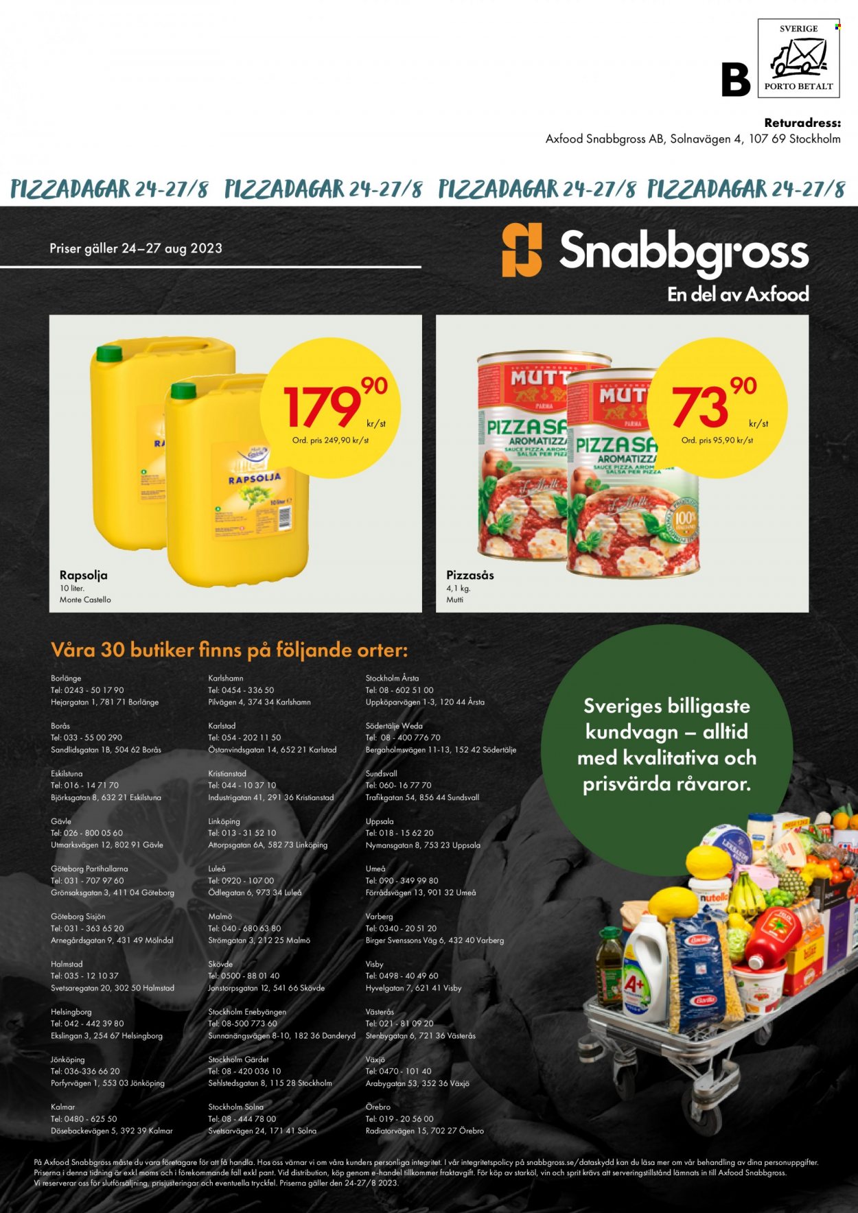 Snabbgross reklamblad - 24/8 2023 - 27/8 2023. Sida 12