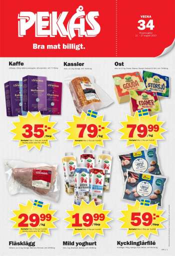Pekås reklamblad - 21/8 2023 - 27/8 2023.