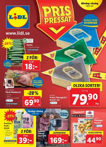 Lidl reklamblad - 28/8 2023 - 3/9 2023.