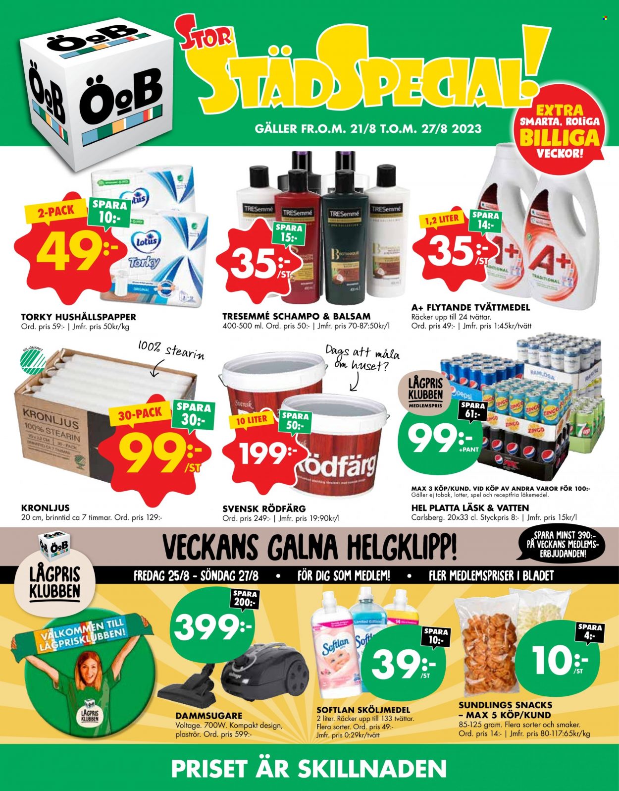ÖoB reklamblad - 21/8 2023 - 27/8 2023. Sida 1