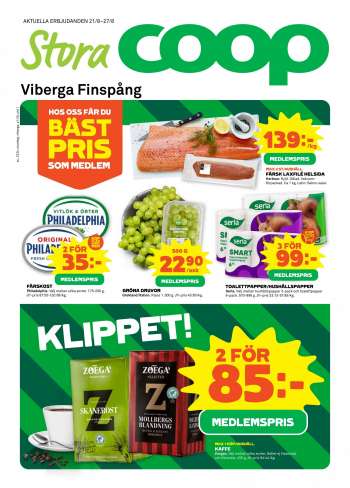 Stora Coop reklamblad - 21/8 2023 - 27/8 2023.