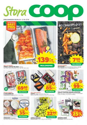 Stora Coop reklamblad - 21/8 2023 - 27/8 2023.