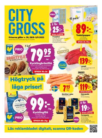 City Gross reklamblad - 28/8 2023 - 3/9 2023.