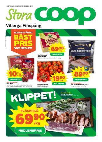Stora Coop reklamblad - 28/8 2023 - 3/9 2023.