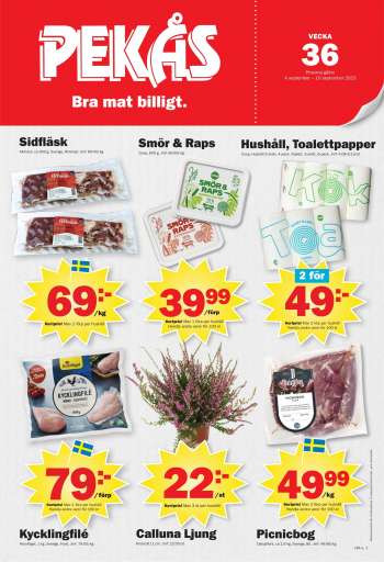 Pekås reklamblad - 4/9 2023 - 10/9 2023.