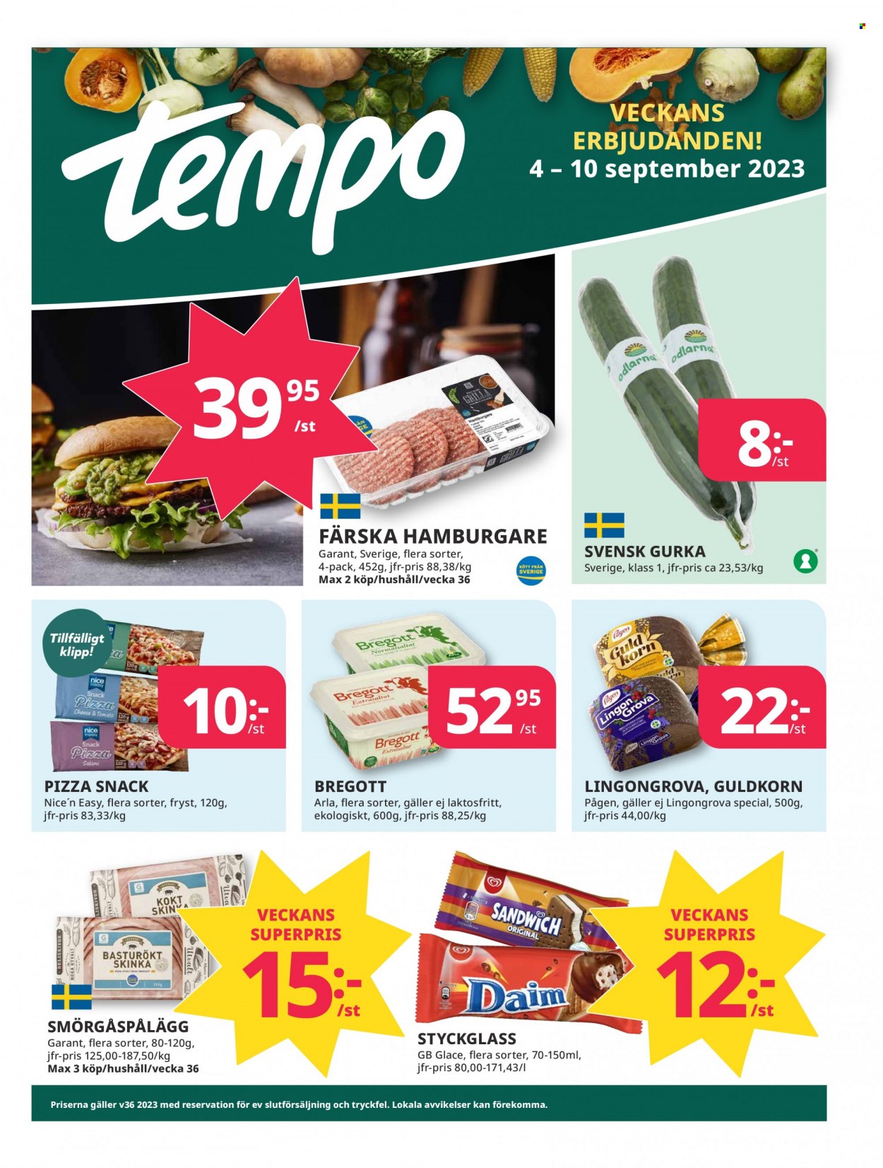 Tempo reklamblad - 4/9 2023 - 10/9 2023. Sida 1