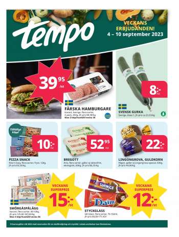 Tempo reklamblad - 4/9 2023 - 10/9 2023.