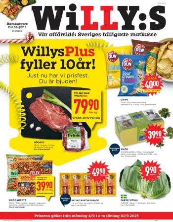 Willys reklamblad - 4/9 2023 - 10/9 2023.