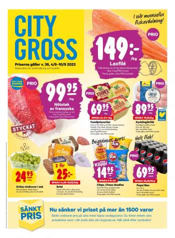 City Gross reklamblad - 4/9 2023 - 10/9 2023.