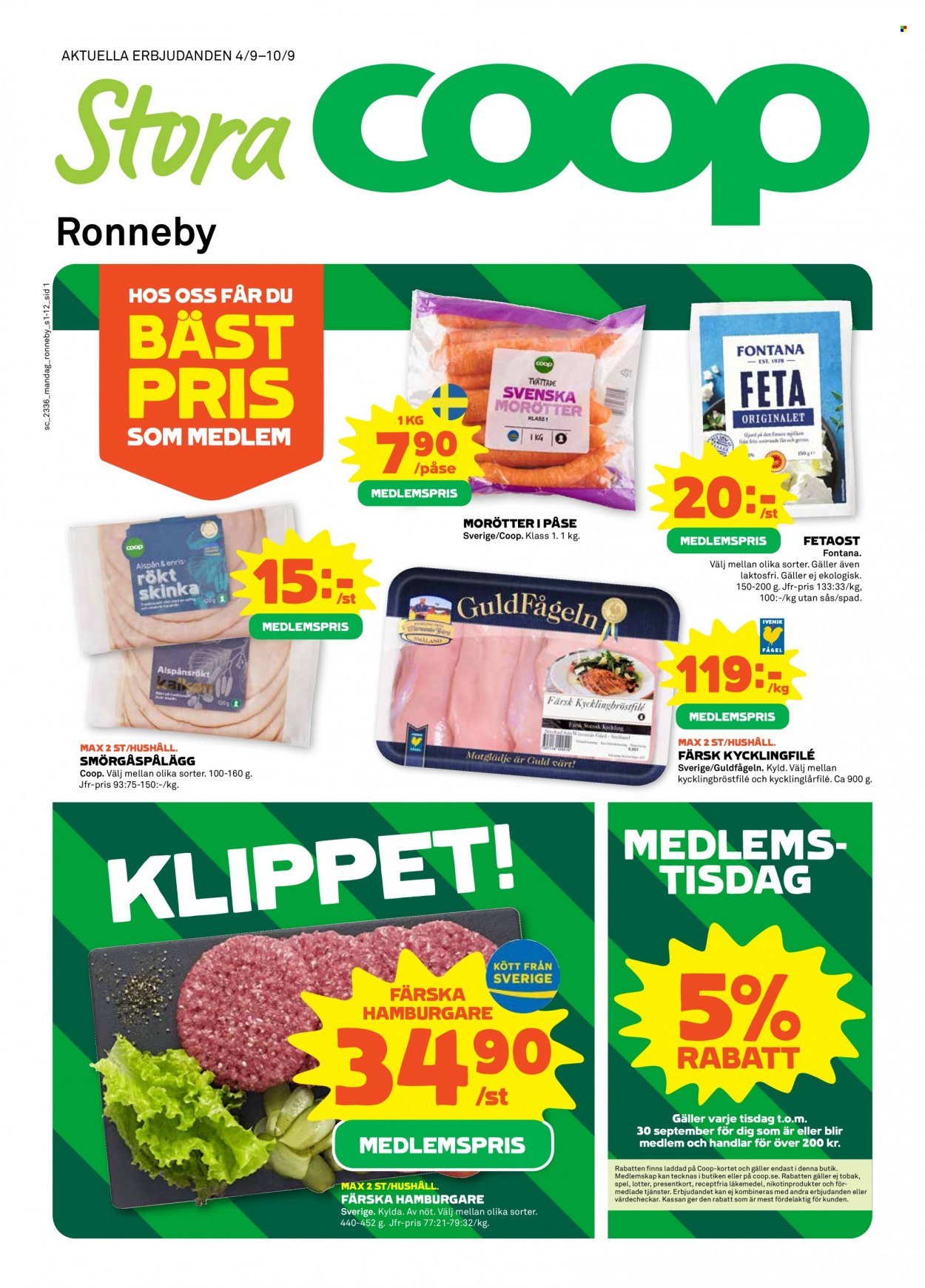 Stora Coop reklamblad - 4/9 2023 - 10/9 2023. Sida 1