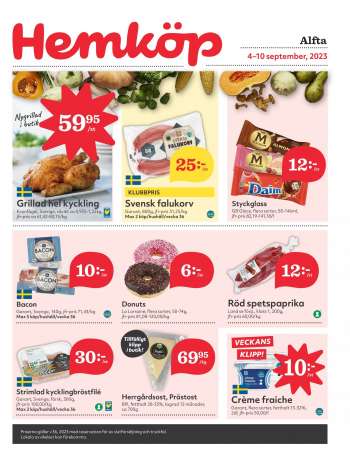 Hemköp reklamblad - 4/9 2023 - 10/9 2023.