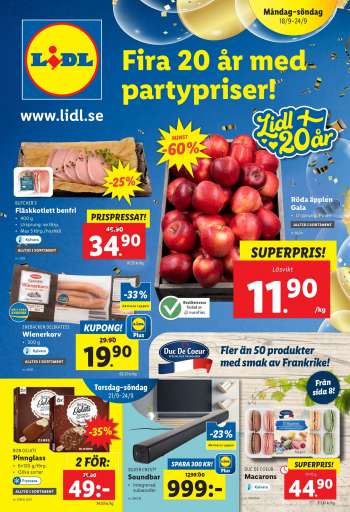 Lidl reklamblad - 18/9 2023 - 24/9 2023.