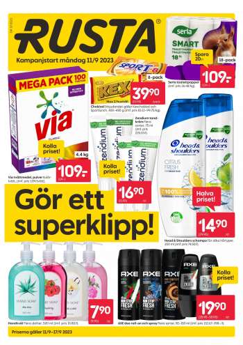 Rusta reklamblad - 11/9 2023 - 17/9 2023.