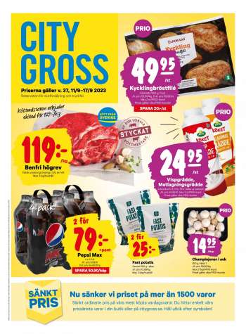City Gross reklamblad - 11/9 2023 - 17/9 2023.