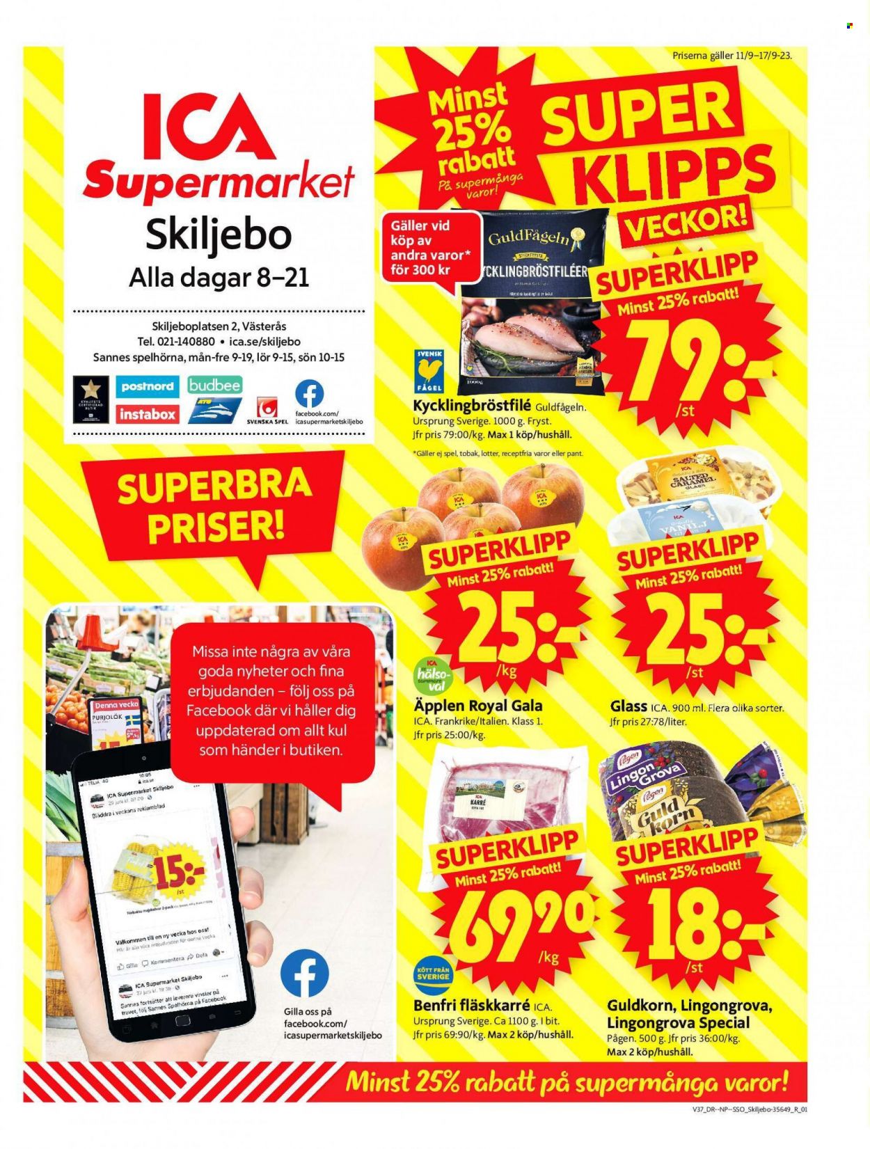 ICA reklamblad - 11/9 2023 - 17/9 2023. Sida 1