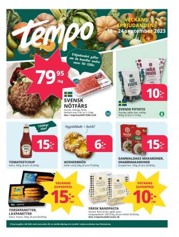Tempo tarjoukset  - 18.09.2023 - 24.09.2023.