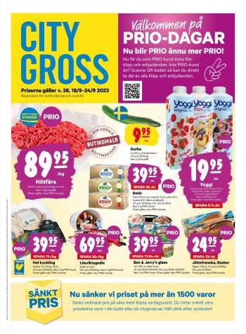 City Gross reklamblad - 18/9 2023 - 24/9 2023.