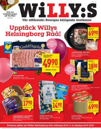 Willys reklamblad - 18/9 2023 - 24/9 2023.