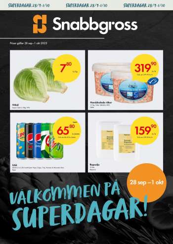 Axfood Snabbgross reklamblad - 28/9 2023 - 1/10 2023.