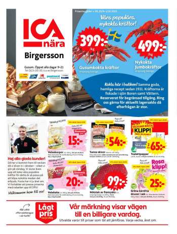ICA reklamblad - 25/9 2023 - 1/10 2023.