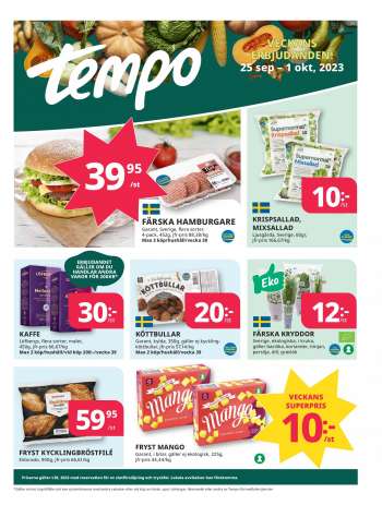 Tempo reklamblad - 25/9 2023 - 1/10 2023.