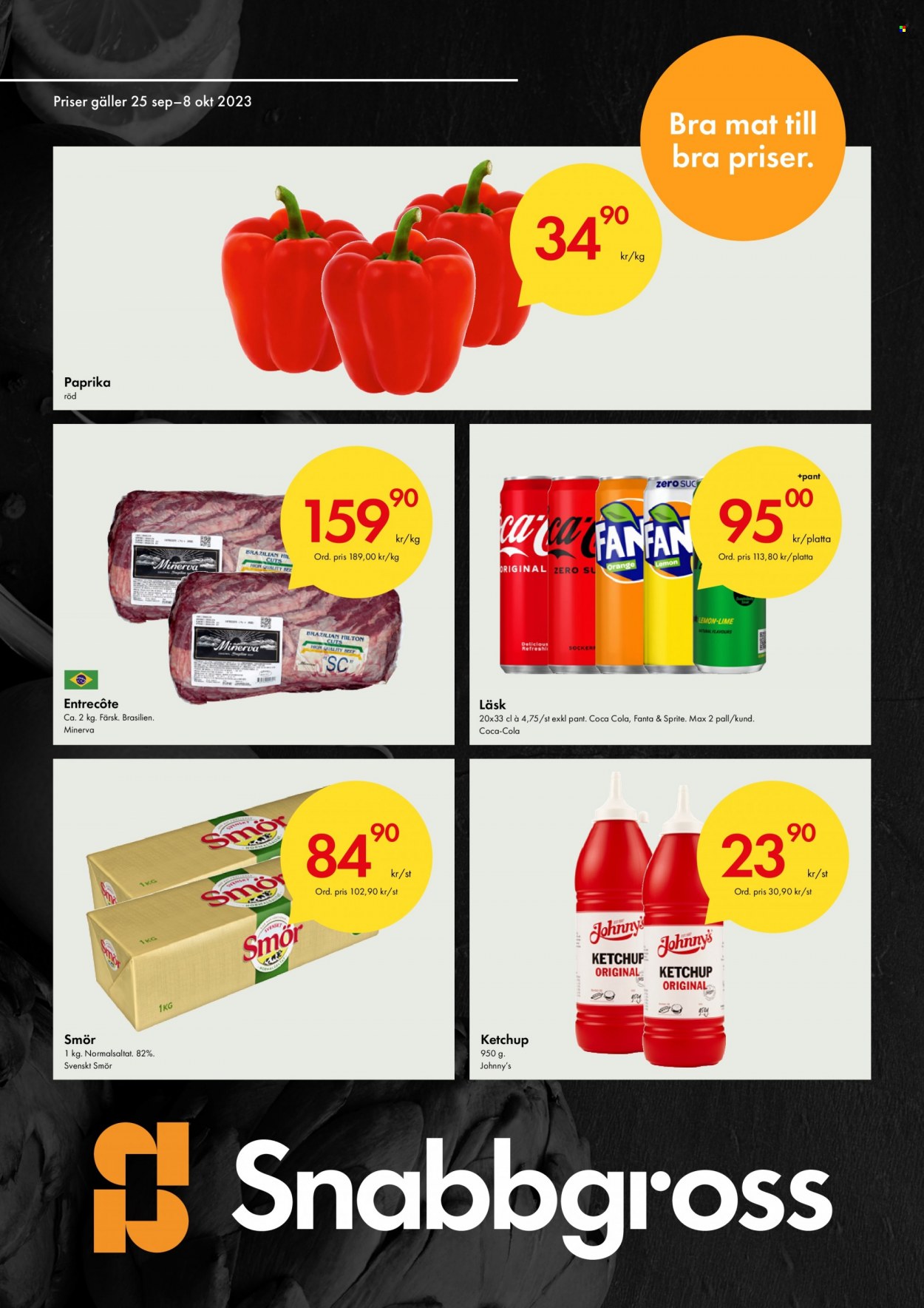 Snabbgross reklamblad - 25/9 2023 - 8/10 2023. Sida 1