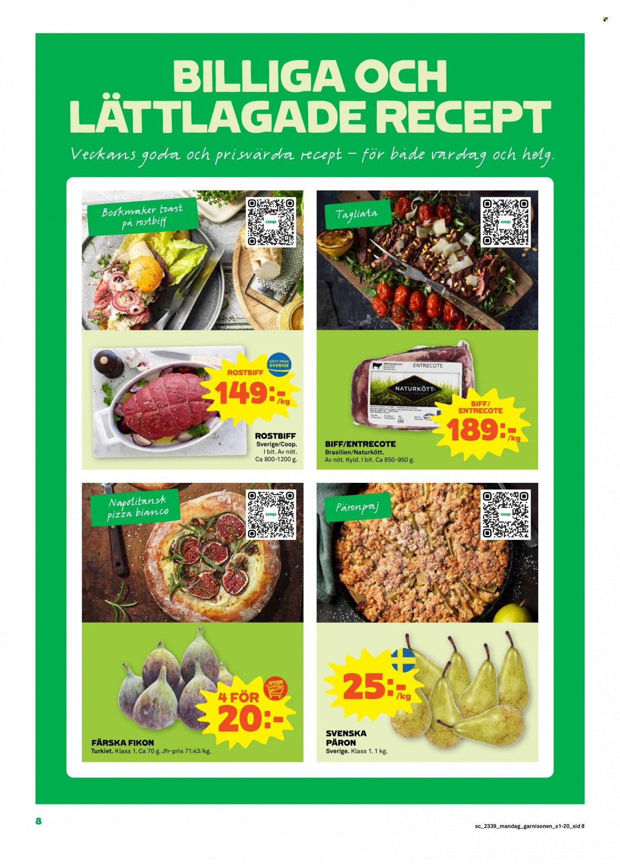 Coop reklamblad - 25/9 2023 - 1/10 2023. Sida 8