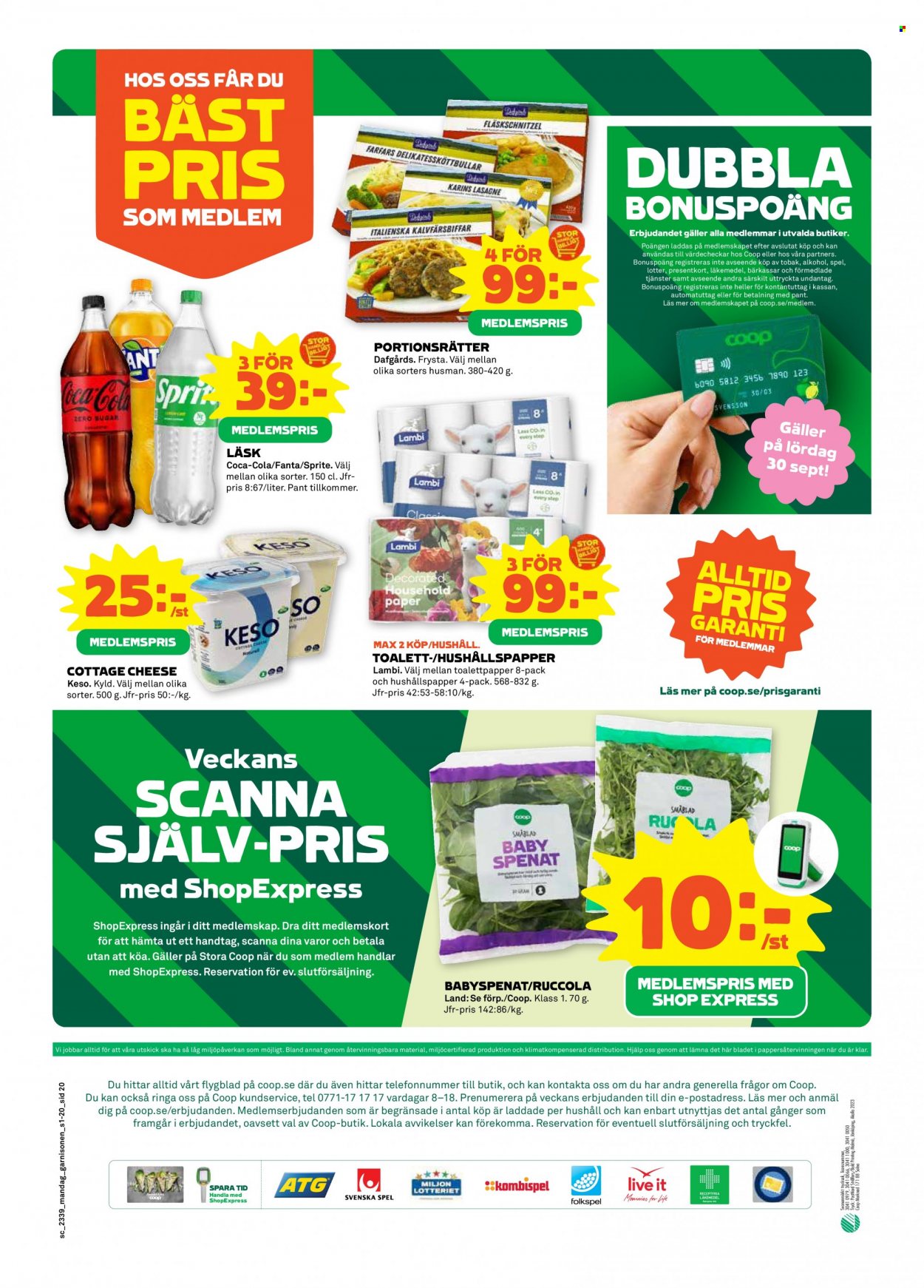 Coop reklamblad - 25/9 2023 - 1/10 2023. Sida 20
