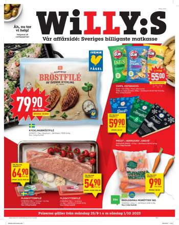 Willys reklamblad - 25/9 2023 - 1/10 2023.