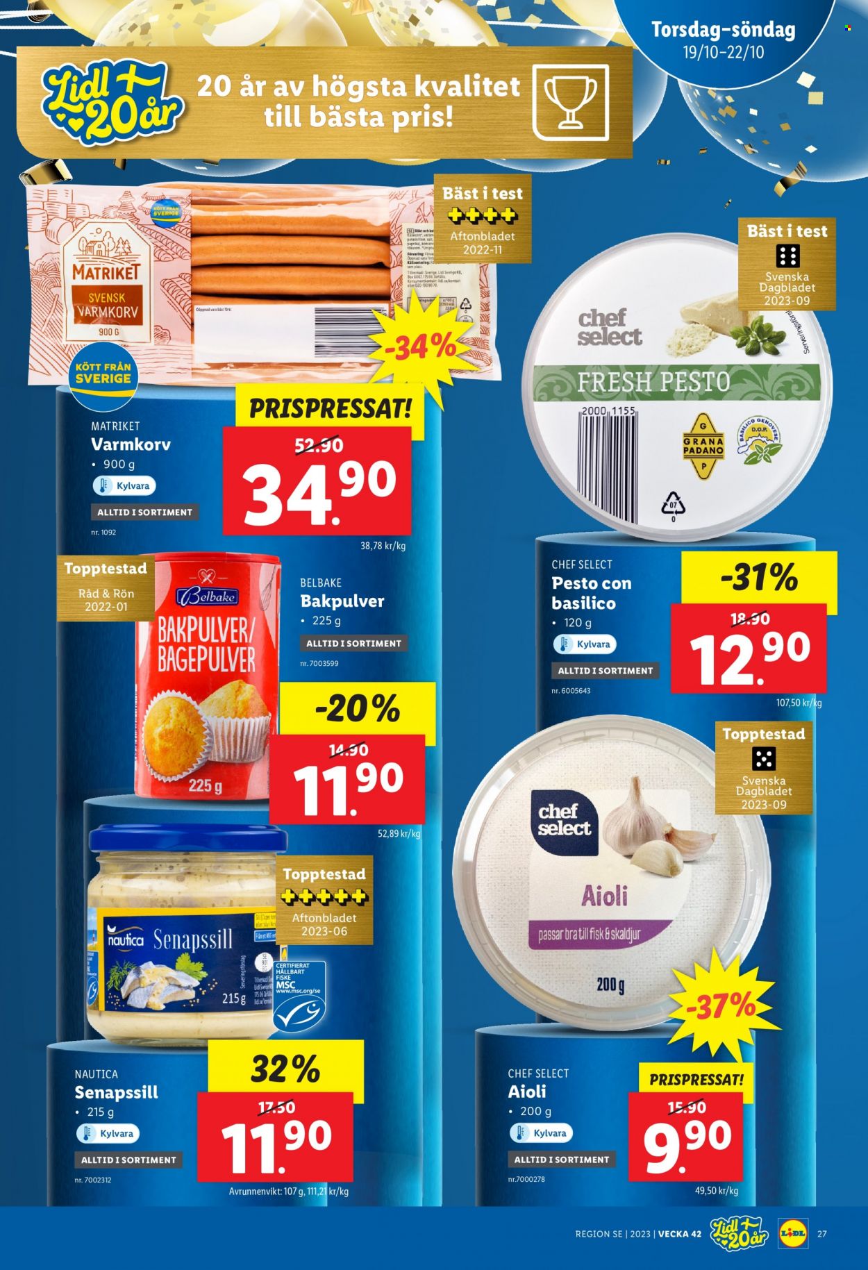 Lidl reklamblad - 16/10 2023 - 22/10 2023. Sida 39